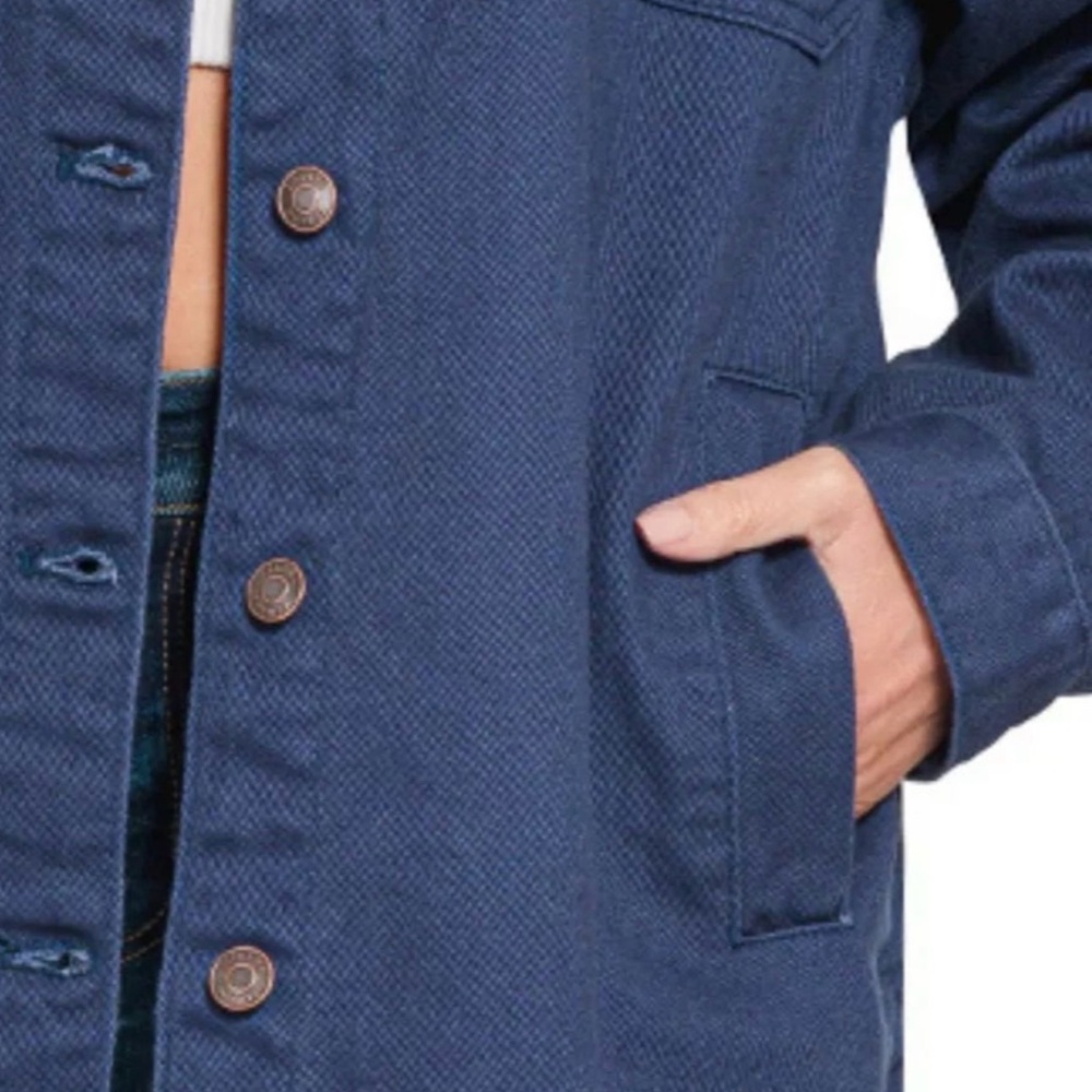 Zenana Women's Blue Denim Jacket - Picture 3 of 6